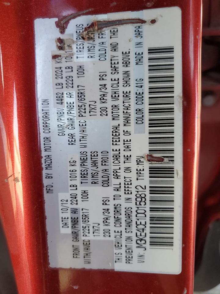 2013 Mazda Cx-5 Touring VIN: JM3KE4CE1D0159812 Lot: 91973505