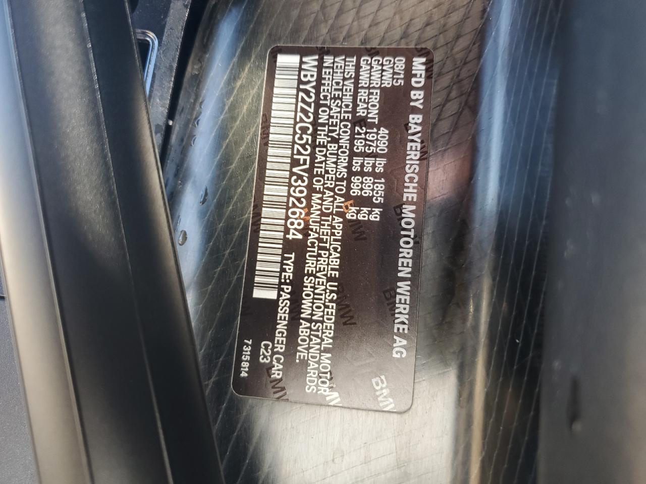 Фото: WBY2Z2C52FV392684