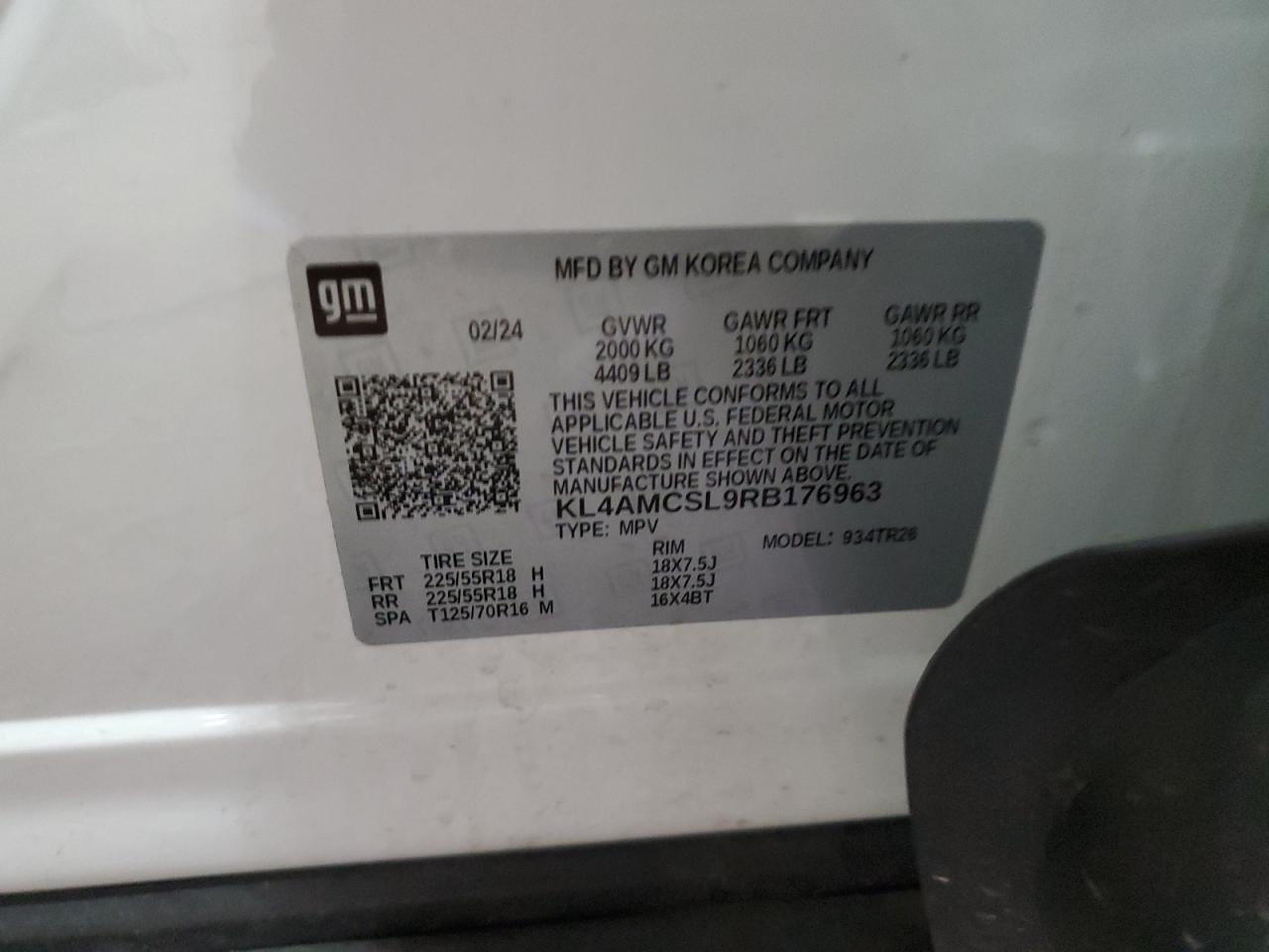 2024 Buick Encore Gx Preferred VIN: KL4AMCSL9RB176963 Lot: 91665415