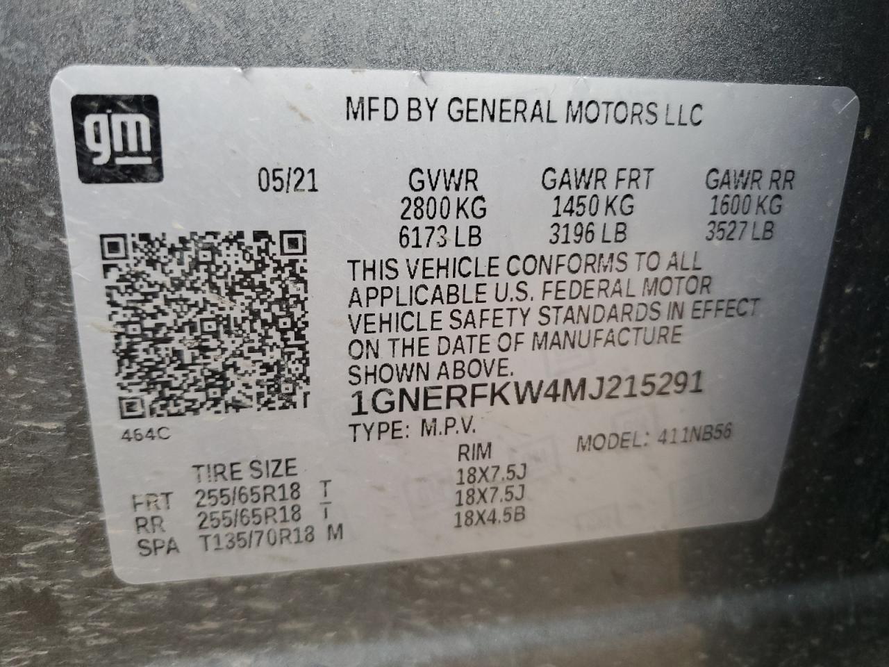 2021 Chevrolet Traverse Ls VIN: 1GNERFKW4MJ215291 Lot: 92741695