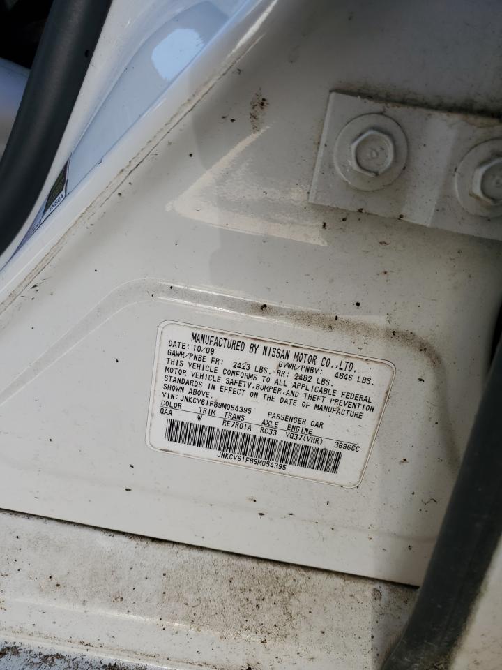 2009 Infiniti G37 VIN: JNKCV61F89M054395 Lot: 91260145