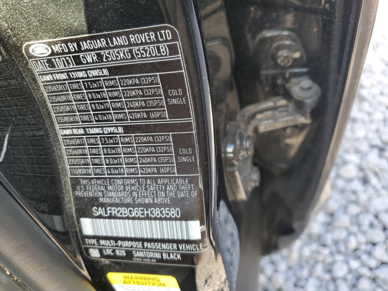 2014 Land Rover Lr2 Hse VIN: SALFR2BG6EH383580 Lot: 93197905