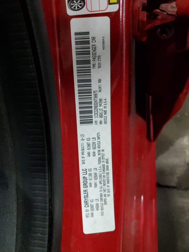 2013 Dodge Avenger Se VIN: 1C3CDZAB3DN730875 Lot: 92134005