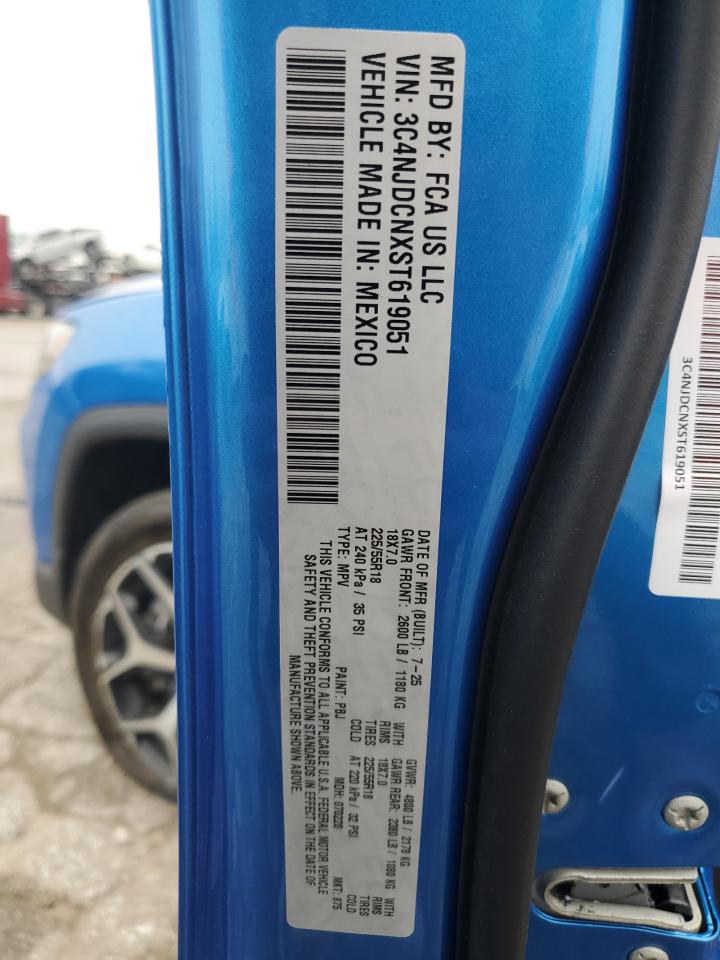 2025 Jeep Compass Limited VIN: 3C4NJDCNXST619051 Lot: 93667665