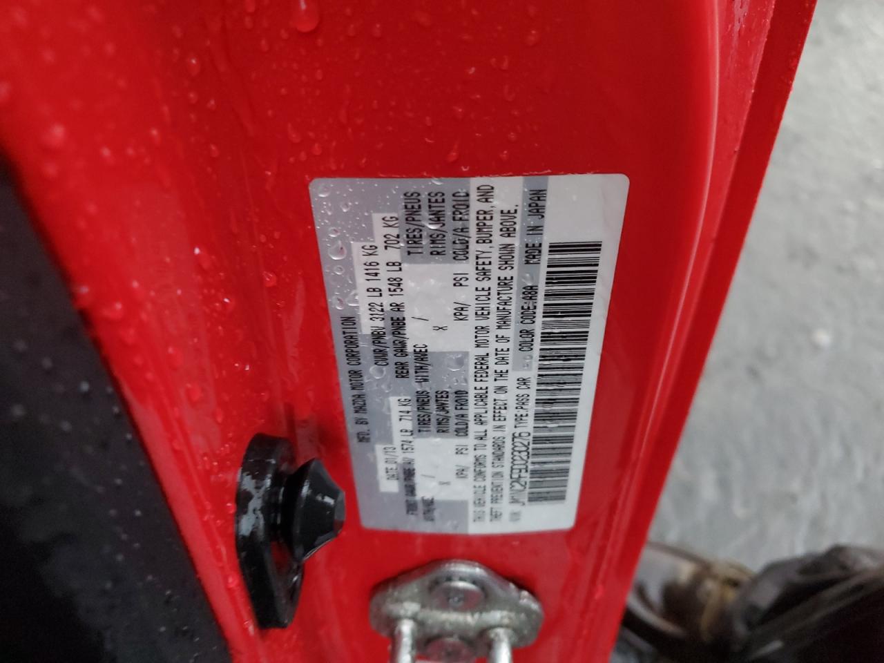 2013 Mazda Mx-5 Miata Club VIN: JM1NC2MF9D0230276 Lot: 93941525