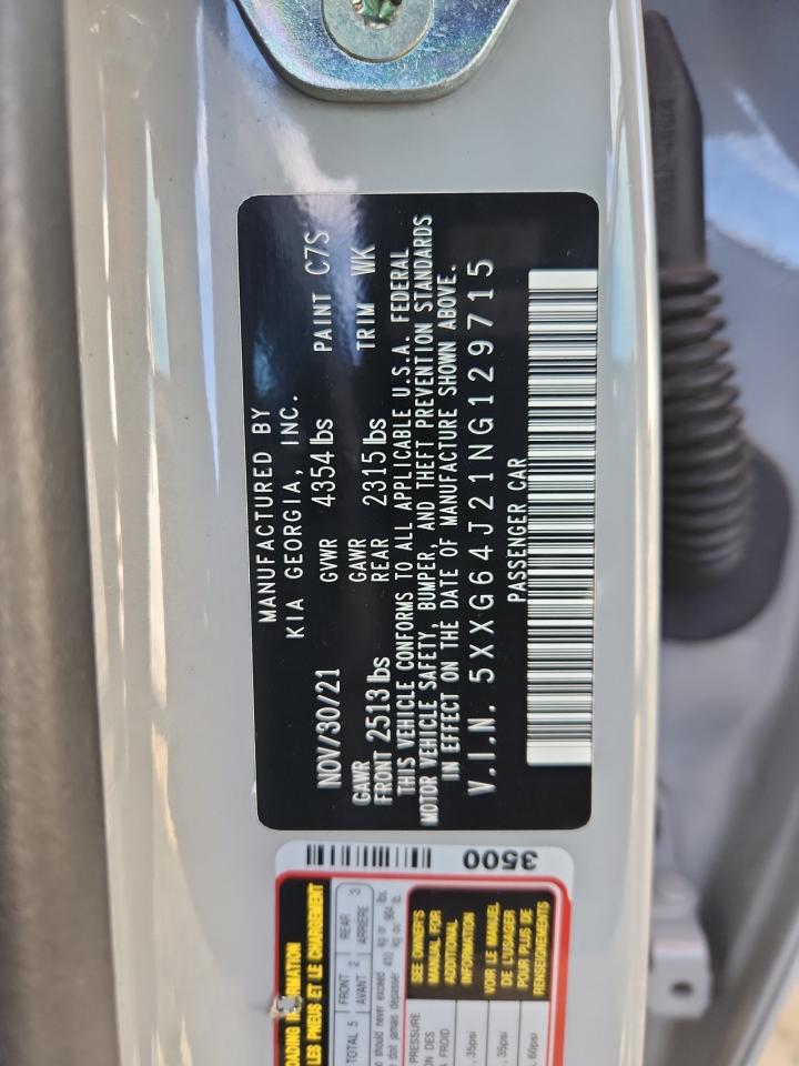 2022 Kia K5 Gt Line VIN: 5XXG64J21NG129715 Lot: 91453845