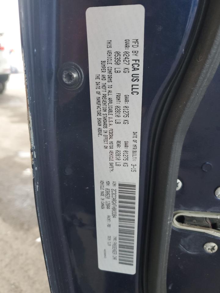 2015 Chrysler 300 Limited VIN: 2C3CCARGXFH803384 Lot: 92297765