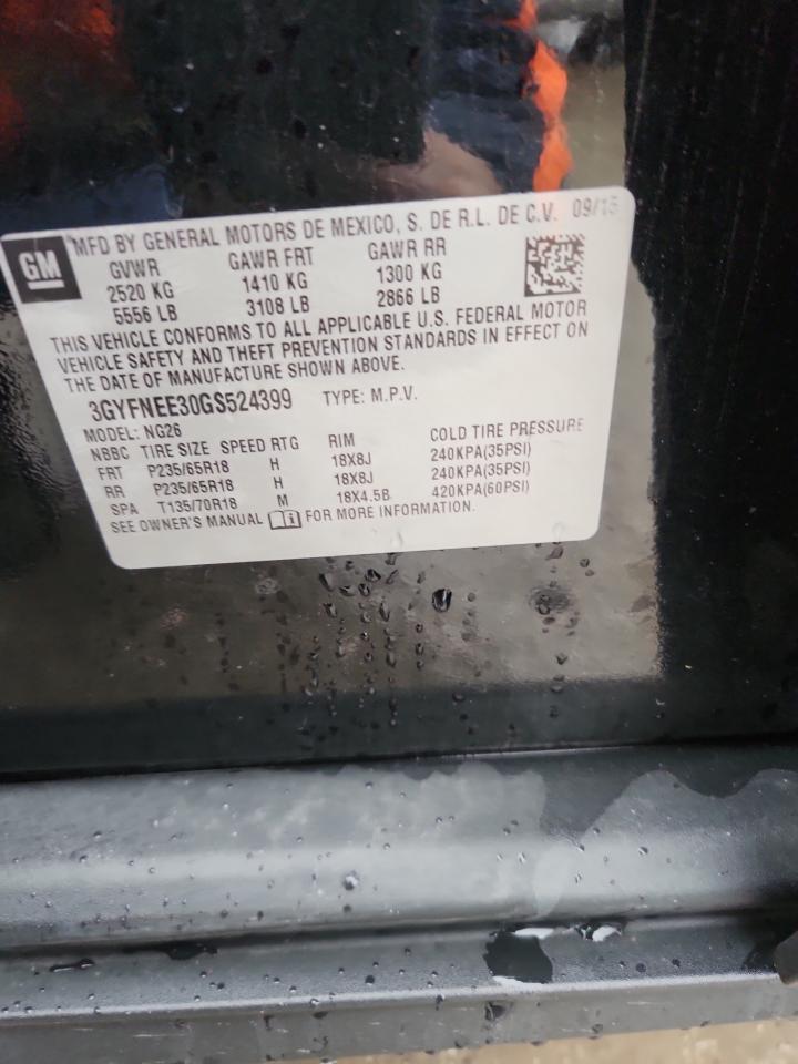 2016 Cadillac Srx Luxury Collection VIN: 3GYFNEE30GS524399 Lot: 92808005