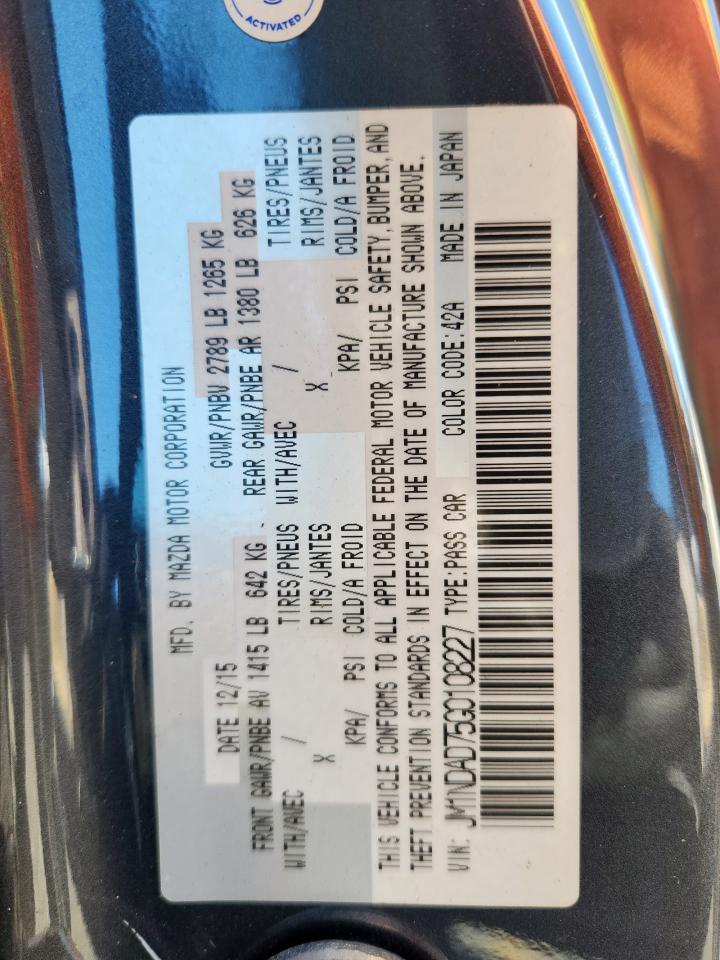 2016 Mazda Mx-5 Miata Grand Touring VIN: JM1NDAD75G0108227 Lot: 91351265