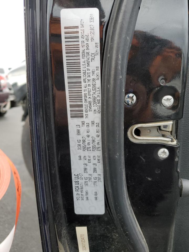 2018 Ram 1500 St VIN: 1C6RR6FT4JS206100 Lot: 92044375