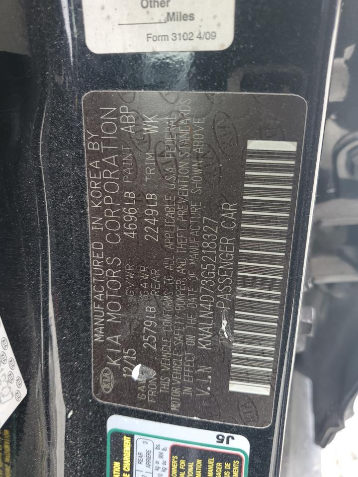 2016 Kia Cadenza Luxury VIN: KNALN4D73G5218327 Lot: 93173325