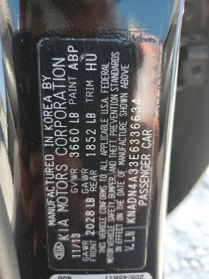 2014 Kia Rio Ex VIN: KNADN4A33E6336634 Lot: 91979595