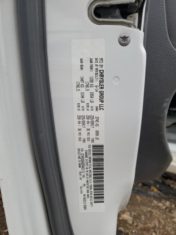 2014 Dodge Grand Caravan Se VIN: 2C4RDGBG8ER463113 Lot: 92021985