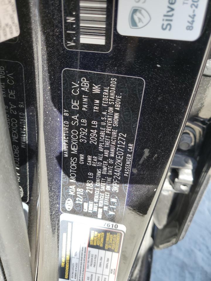 2019 Kia Forte Fe VIN: 3KPF24AD2KE071272 Lot: 92781855