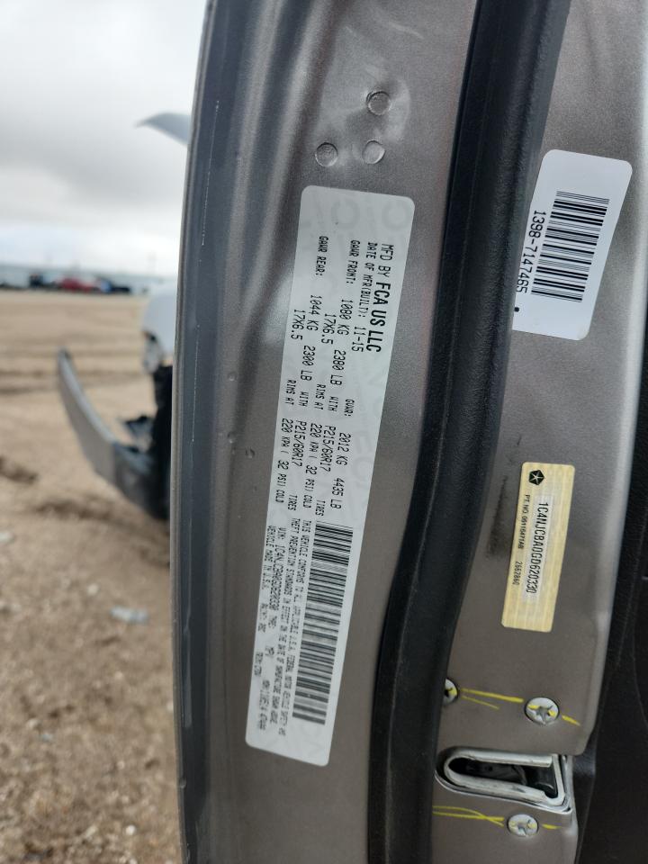 2016 Jeep Compass Sport VIN: 1C4NJCBA0GD620330 Lot: 93441875