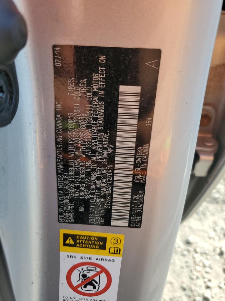 2015 Lexus Rx 350 Base VIN: 2T2BK1BA2FC270419 Lot: 93096815