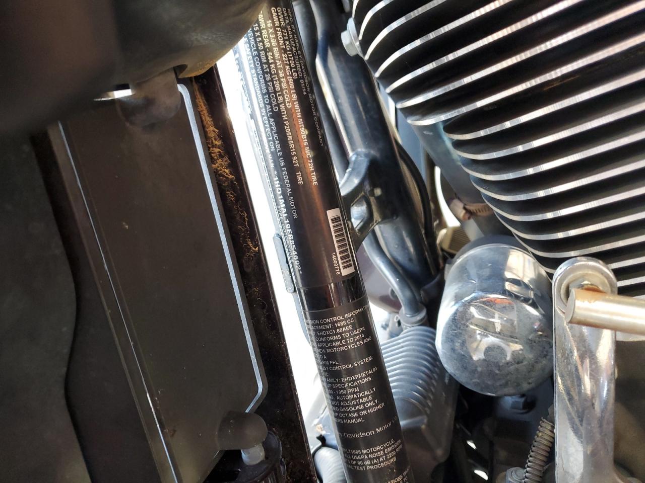 2014 Harley-Davidson Flhtcutg Tri Glide Ultra VIN: 1HD1MAL19EB854692 Lot: 91012205