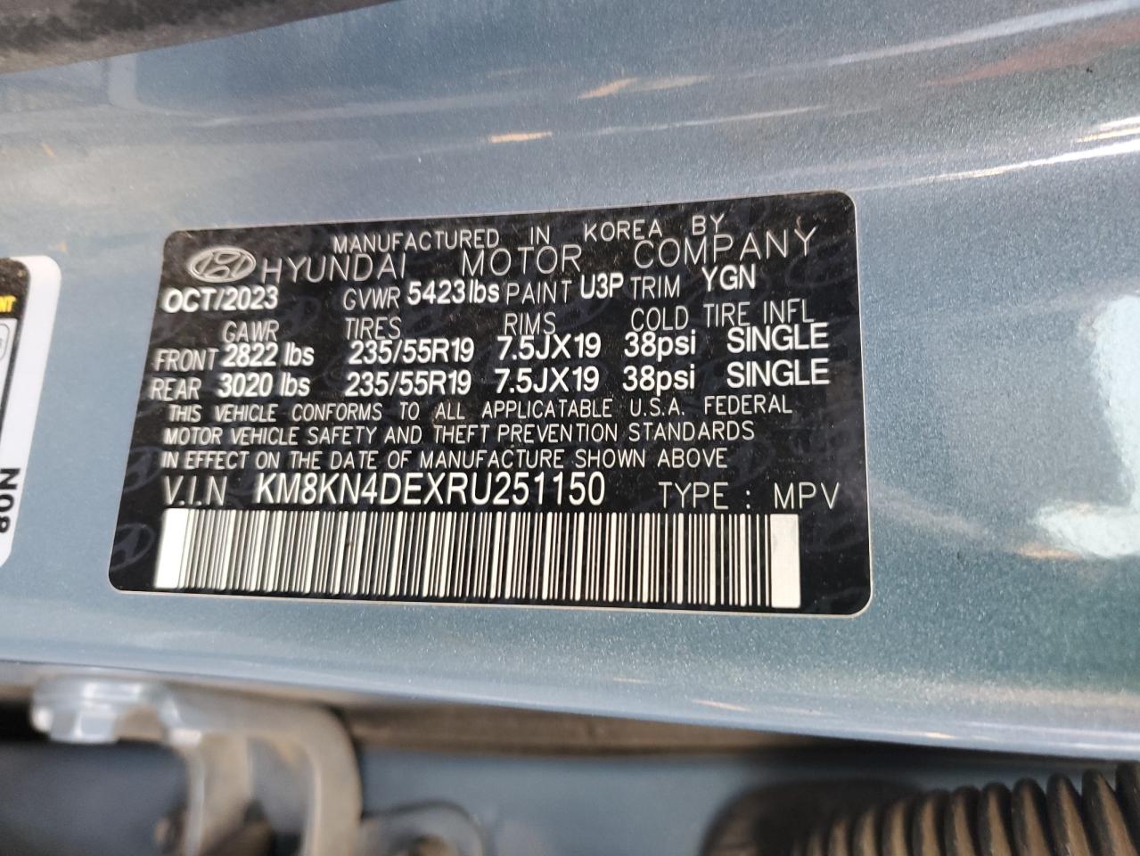 2024 Hyundai Ioniq 5 Sel VIN: KM8KN4DEXRU251150 Lot: 91439855