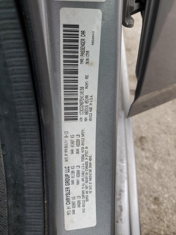 2014 Dodge Avenger Se VIN: 1C3CDZAB7EN110158 Lot: 93561845