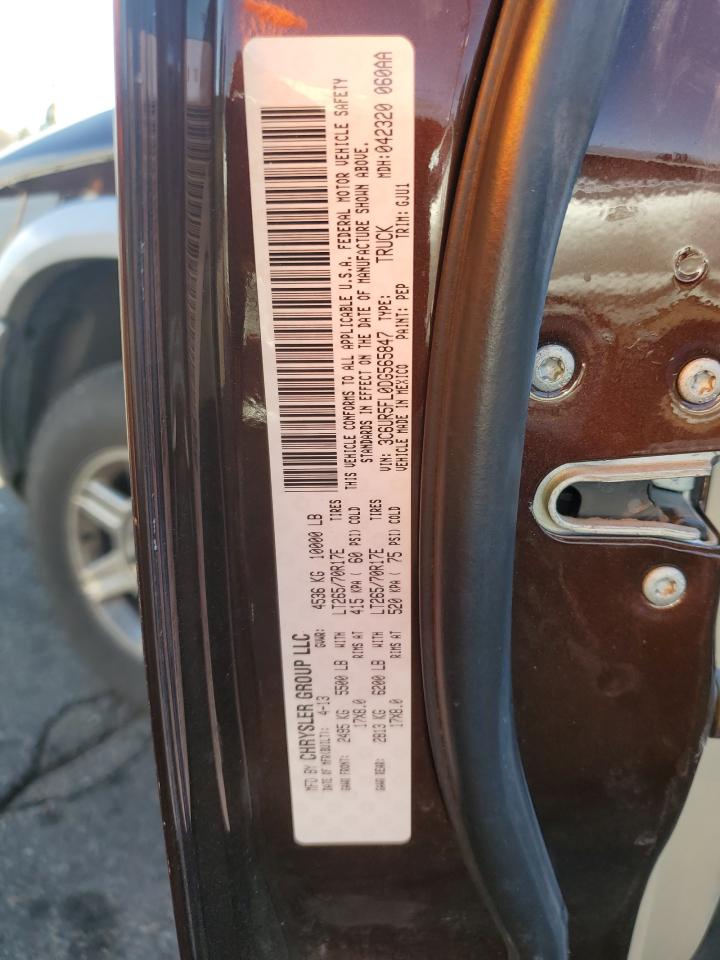 2013 Ram 2500 Laramie VIN: 3C6UR5FL0DG565847 Lot: 92465145