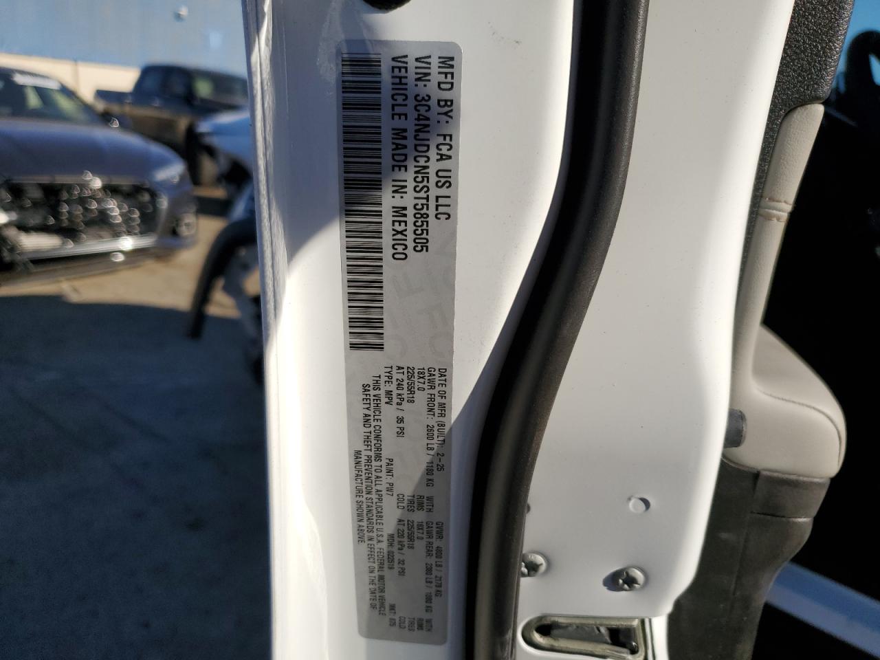 2025 Jeep Compass Limited VIN: 3C4NJDCN5ST585505 Lot: 93133035