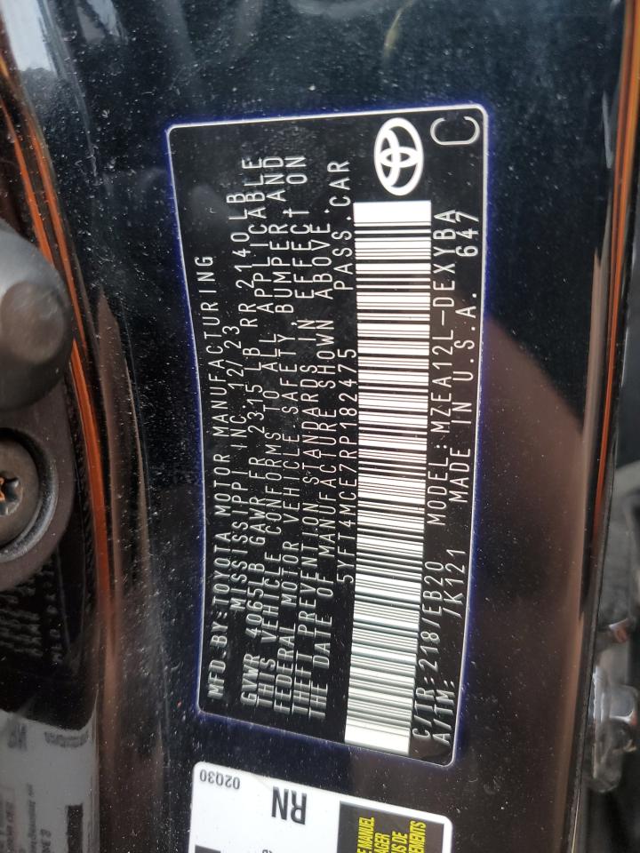 2024 Toyota Corolla Xse VIN: 5YFT4MCE7RP182475 Lot: 91878015