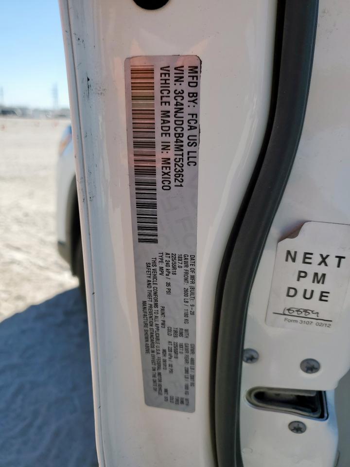 2021 Jeep Compass Limited VIN: 3C4NJDCB4MT523621 Lot: 92389735