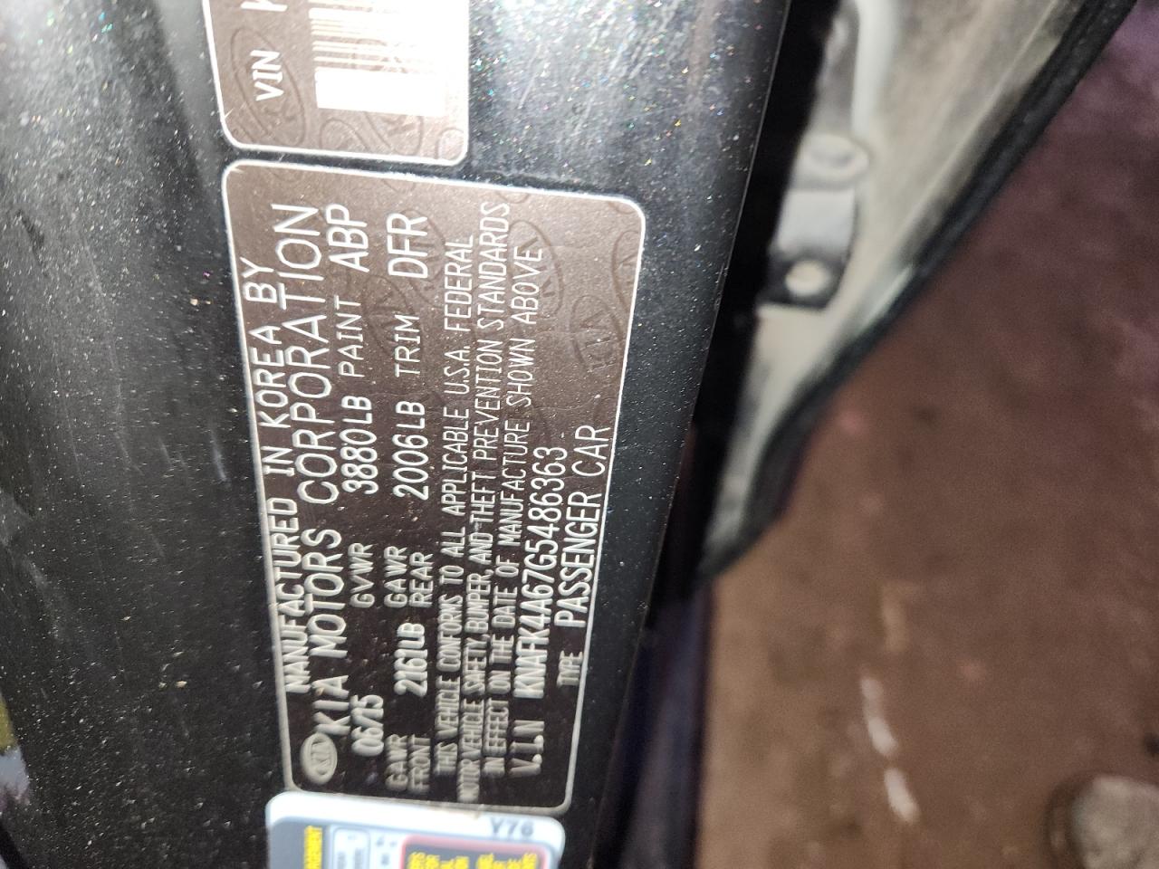 2016 Kia Forte Lx VIN: KNAFK4A67G5486363 Lot: 91031355