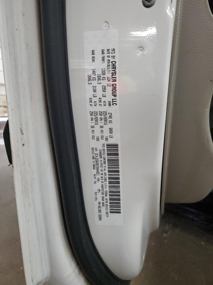 2012 Dodge Ram Van VIN: 2C4JDGAG8CR404851 Lot: 92091365