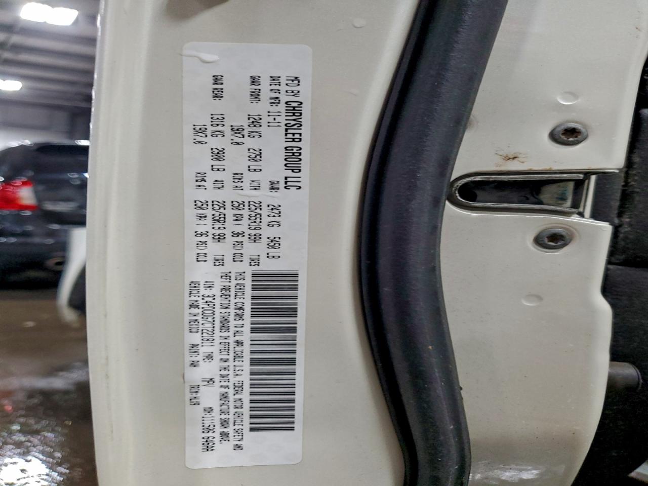 2012 Dodge Journey Crew VIN: 3C4PDCDG7CT221811 Lot: 94087635