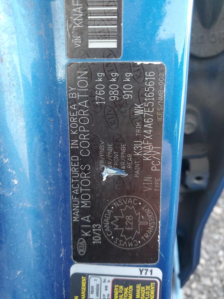 2014 Kia Forte Lx VIN: KNAFX4A67E5165616 Lot: 92907115