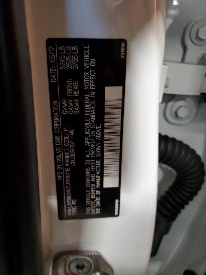 2018 Volvo S90 T5 Momentum VIN: LVY982MK7JP018715 Lot: 92834185