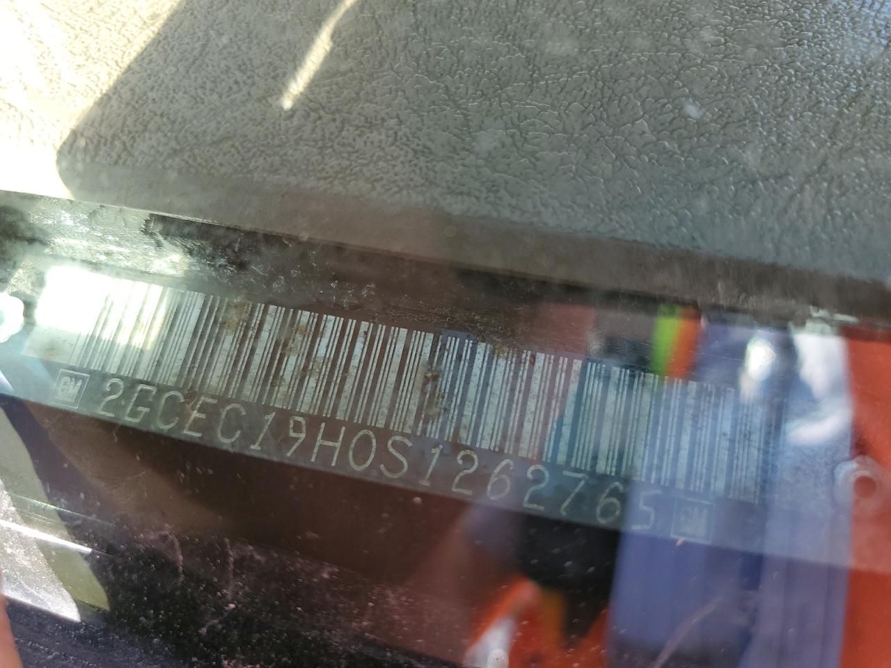 1995 Chevrolet Gmt-400 C1500 VIN: 2GCEC19H0S1262765 Lot: 92712135