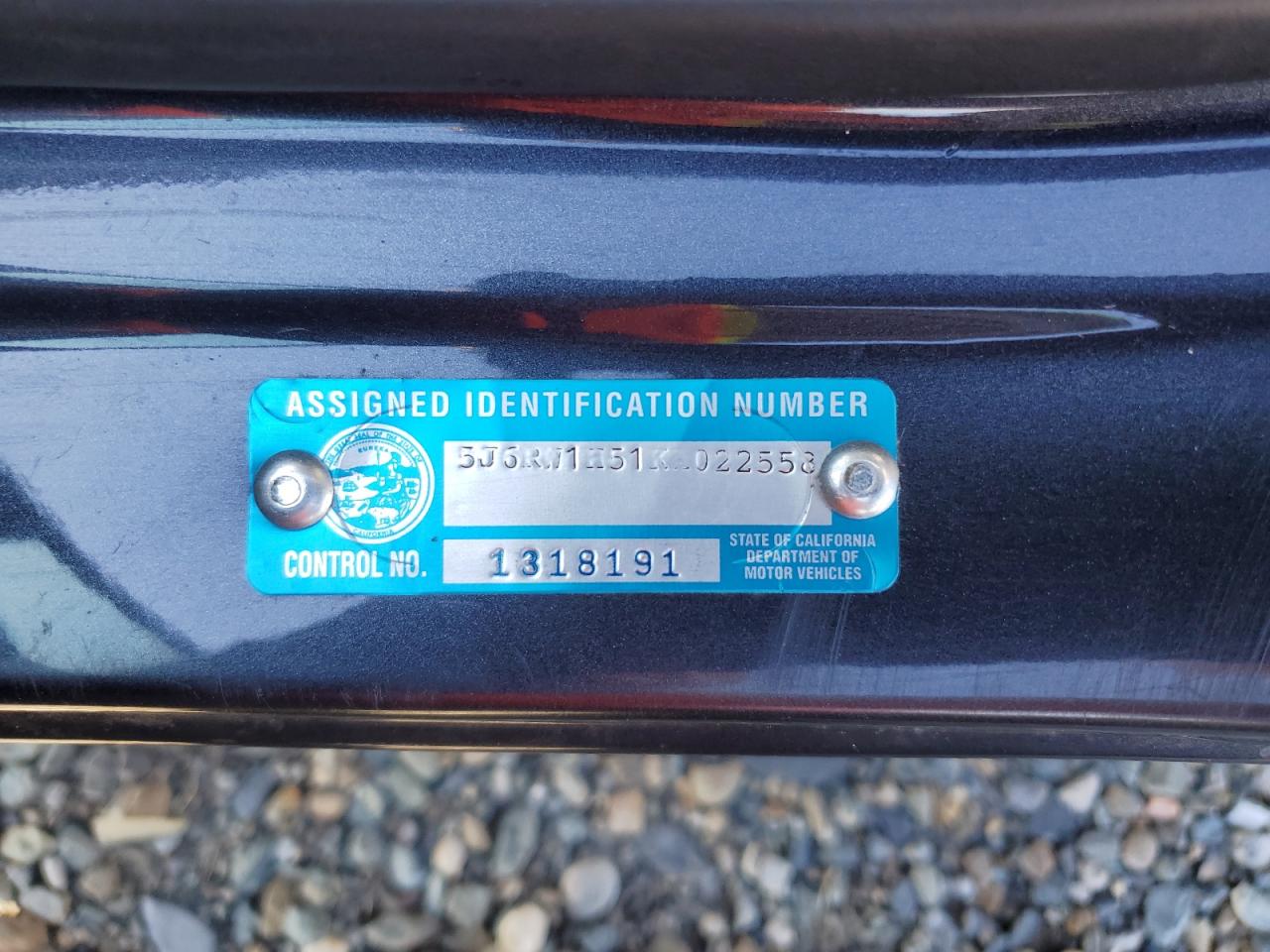 2019 Honda Cr-V Ex VIN: 5J6RW1H51KA022558 Lot: 92316395