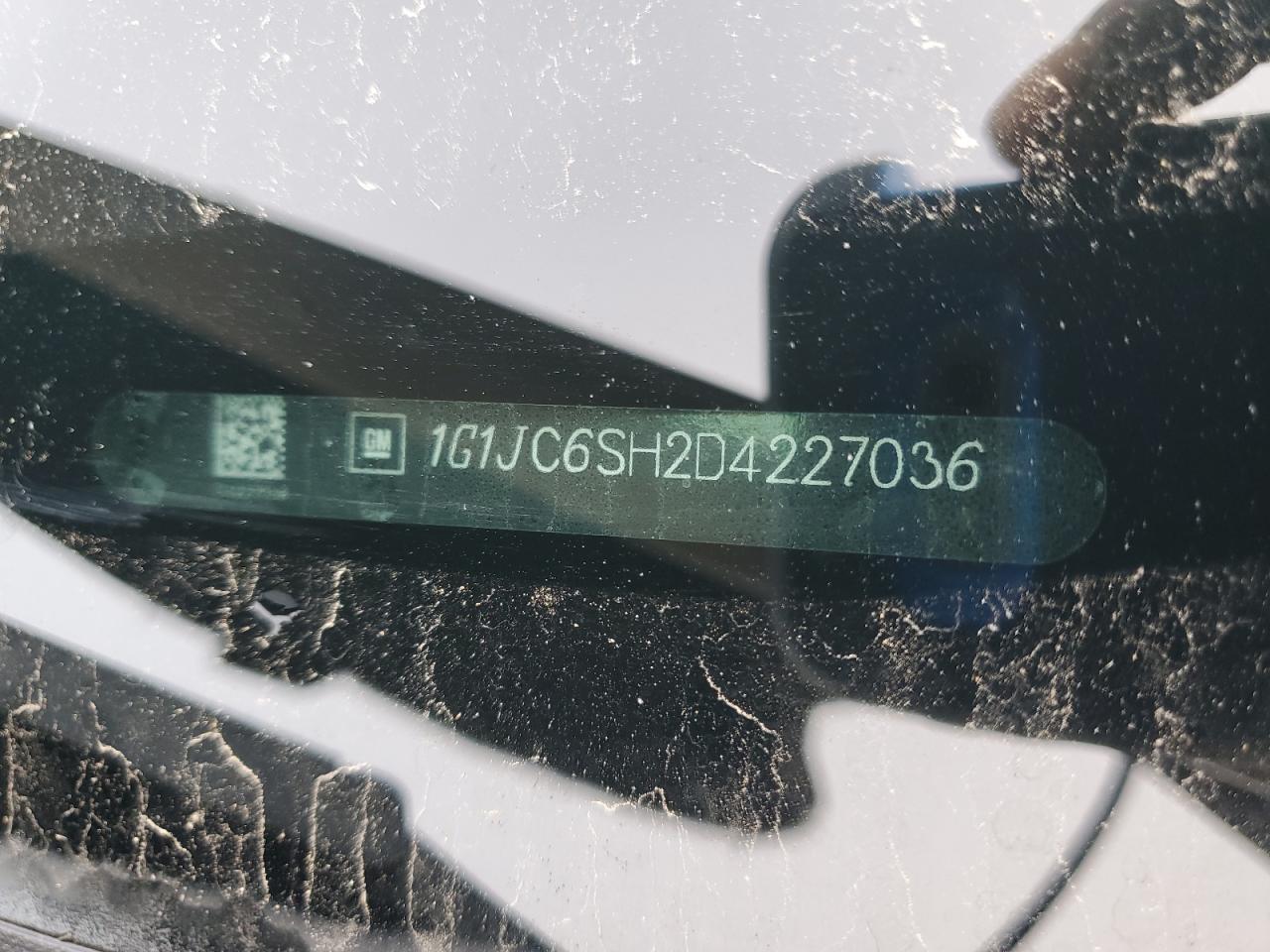 2013 Chevrolet Sonic Lt VIN: 1G1JC6SH2D4227036 Lot: 92991195