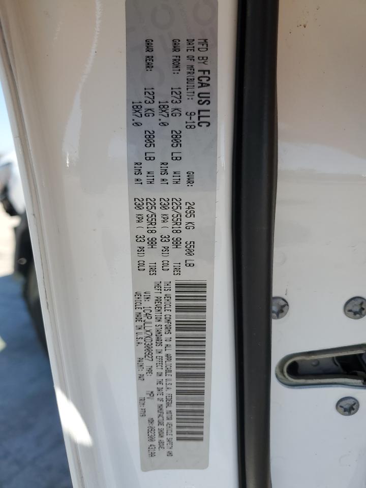 2019 Jeep Cherokee Latitude Plus VIN: 1C4PJLLX7KD300927 Lot: 91231065