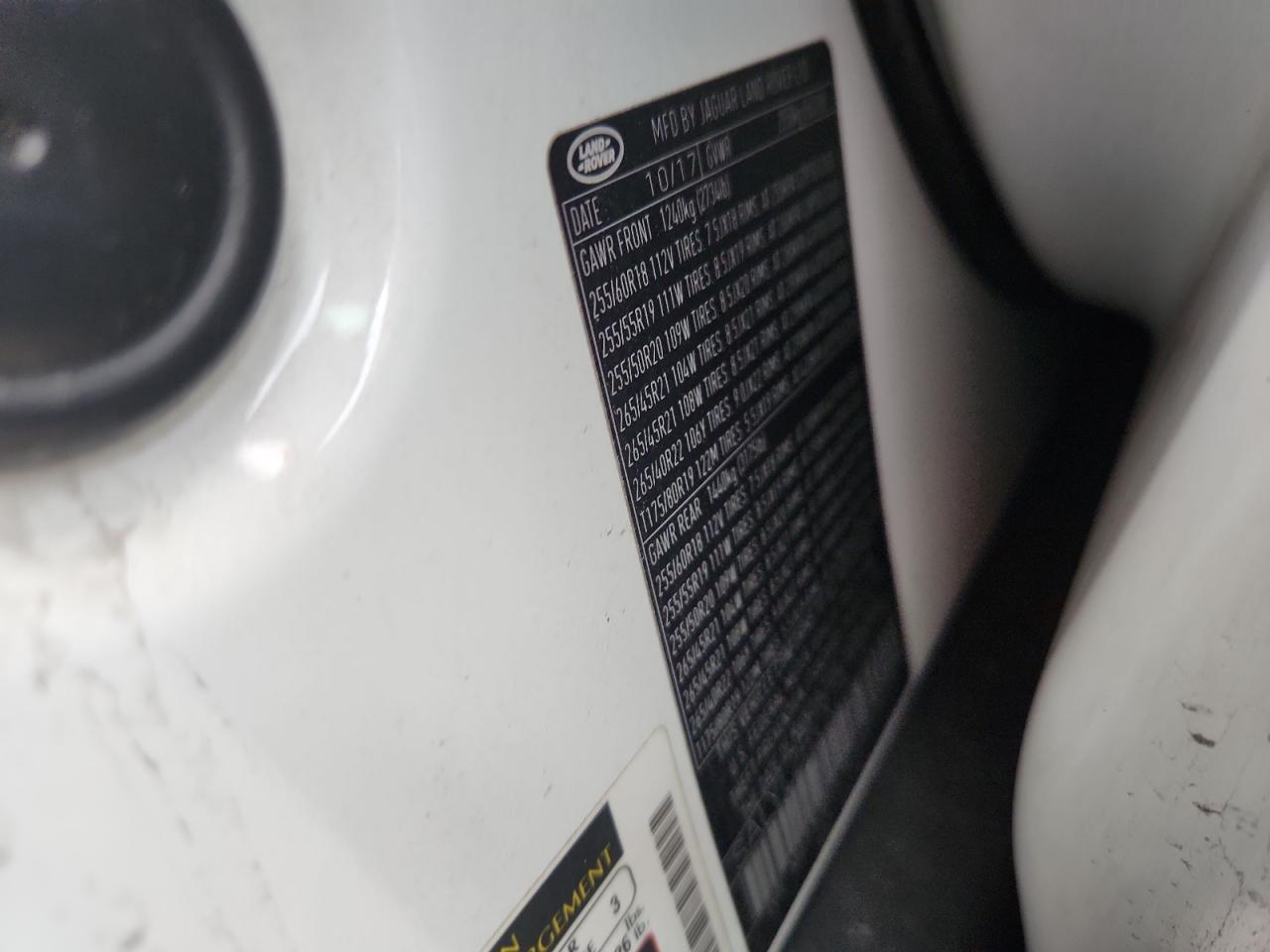 2018 Land Rover Range Rover Velar R-Dynamic Se VIN: SALYL2RVXJA730779 Lot: 87263785