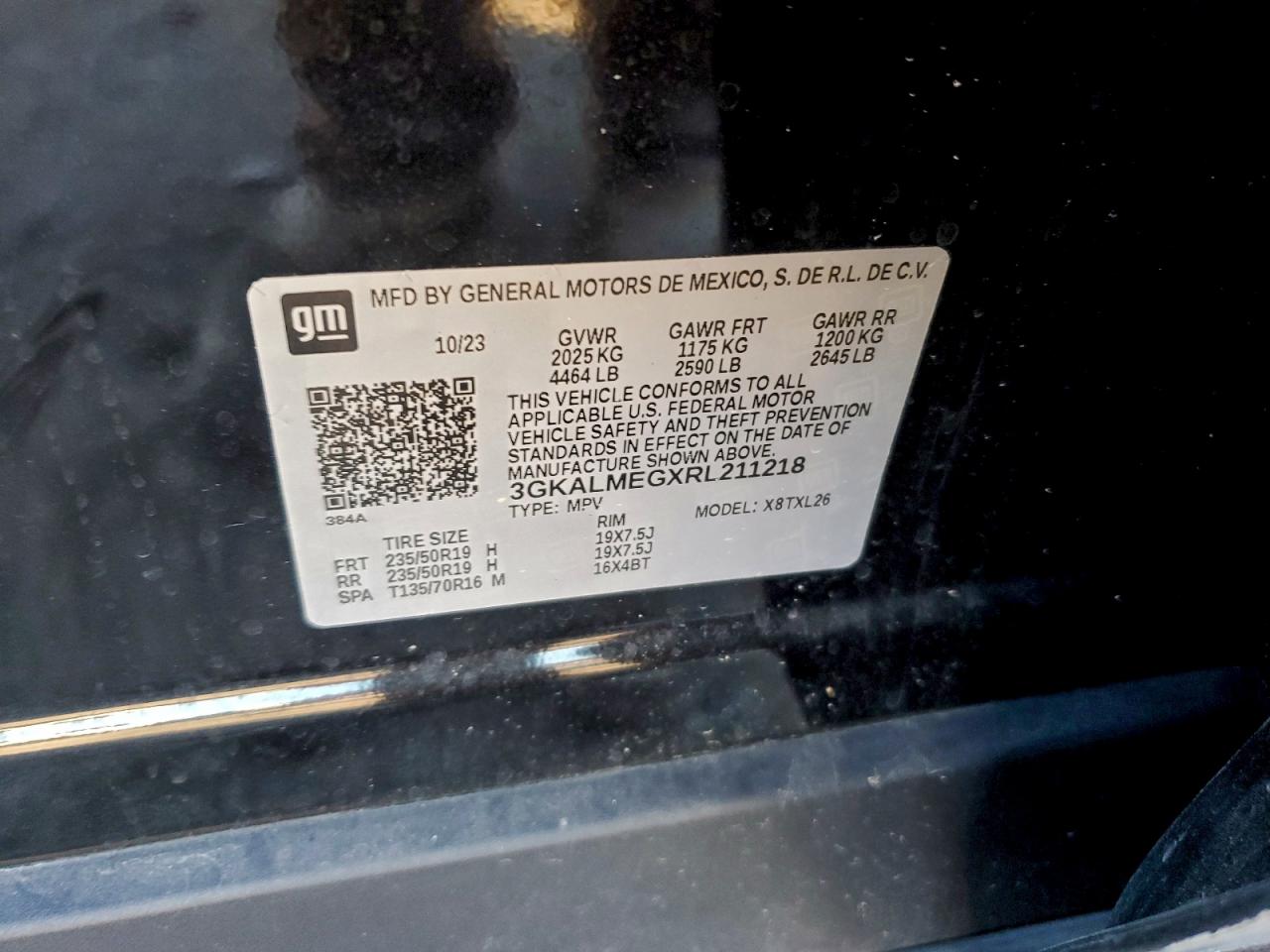 2024 GMC Terrain Sle VIN: 3GKALMEGXRL211218 Lot: 94141555