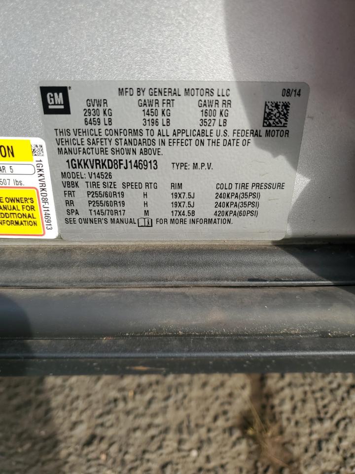 2015 GMC Acadia Slt-1 VIN: 1GKKVRKD8FJ146913 Lot: 91269135