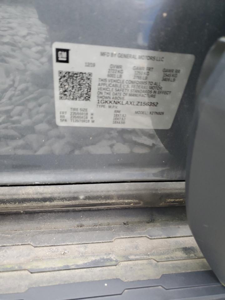 2020 GMC Acadia Sle VIN: 1GKKNKLAXLZ156352 Lot: 90874775