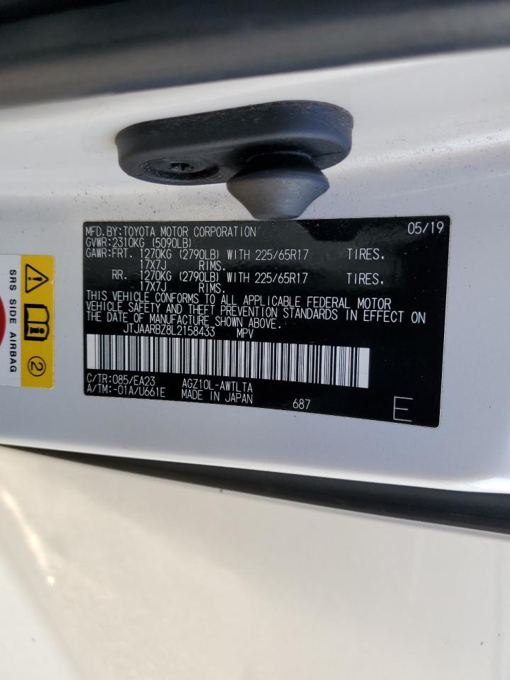 2020 Lexus Nx 300 Base VIN: JTJAARBZ8L2158433 Lot: 91351065