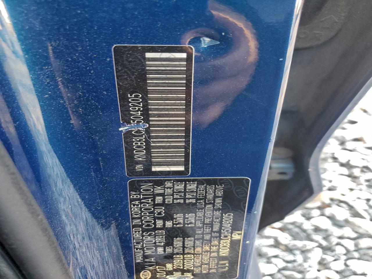 2017 Kia Niro Fe VIN: KNDCB3LC1H5049205 Lot: 93325395