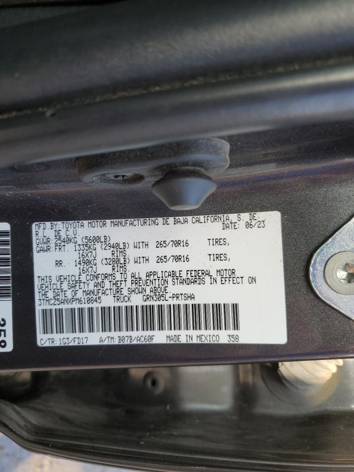 2023 Toyota Tacoma Double Cab VIN: 3TMCZ5ANXPM610845 Lot: 91975915