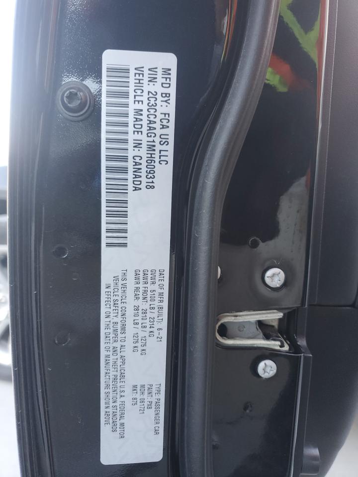 2021 Chrysler 300 Touring VIN: 2C3CCAAG1MH609318 Lot: 91825425