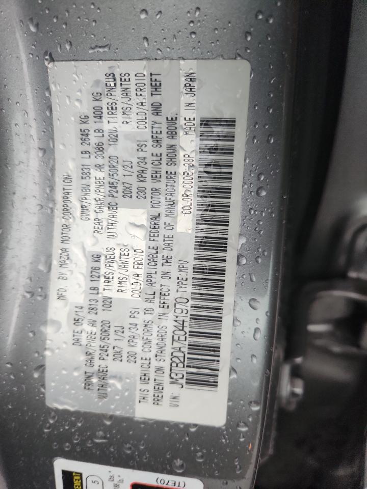 2014 Mazda Cx-9 Grand Touring VIN: JM3TB2DA7E0441970 Lot: 93404105