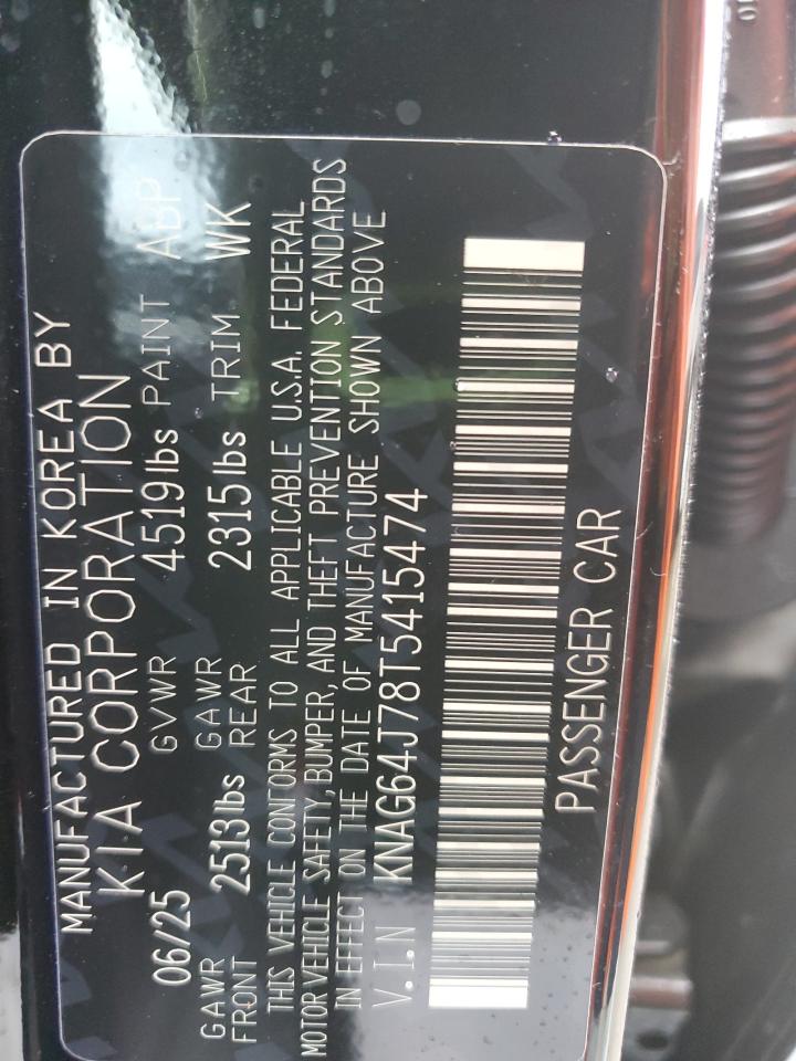 2026 Kia K5 Gt Line VIN: KNAG64J78T5415474 Lot: 93052535