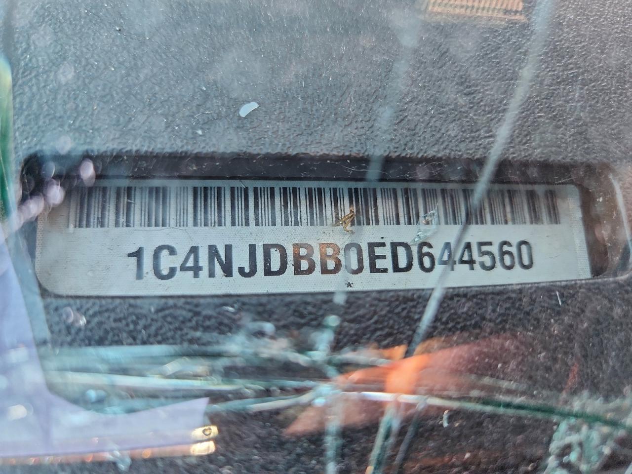 2014 Jeep Compass Sport VIN: 1C4NJDBB0ED644560 Lot: 94373455