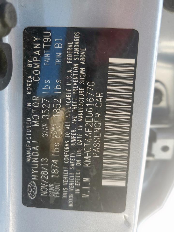 2014 Hyundai Accent Gls VIN: KMHCT4AE2EU616770 Lot: 91106655