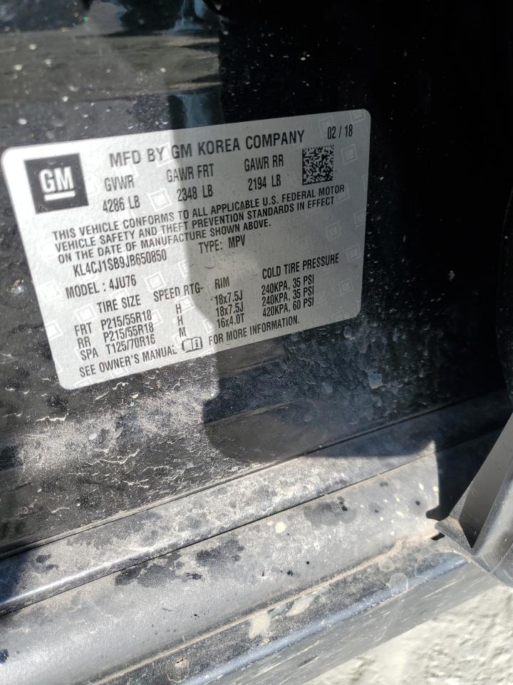 2018 Buick Encore Sport Touring VIN: KL4CJ1SB9JB650850 Lot: 93318305