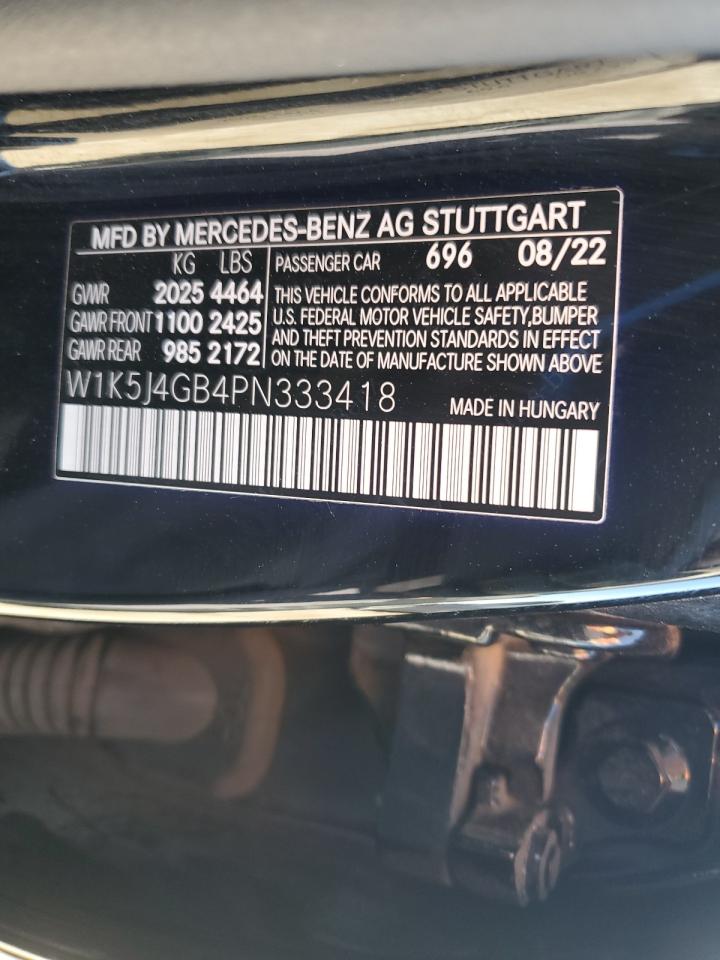 2023 Mercedes-Benz Cla 250 VIN: W1K5J4GB4PN333418 Lot: 90983235